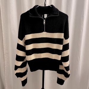 H&m knit zip sweater